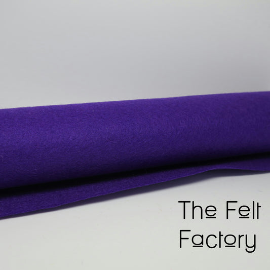 100% Merino Wool Felt Sheet - Violet