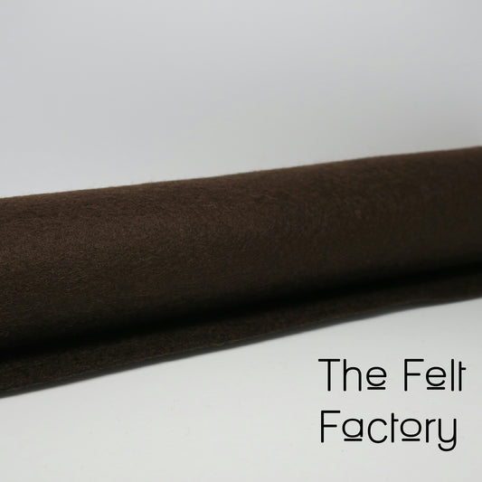100% Merino Wool Felt Sheet - Chocolate