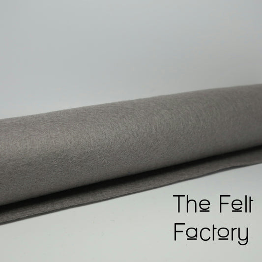100% Merino Wool Felt Sheet - Grey
