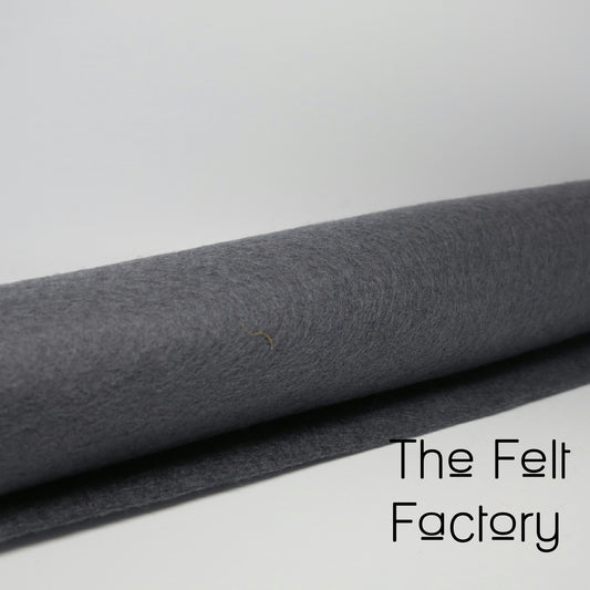 100% Merino Wool Felt Sheet - Slate