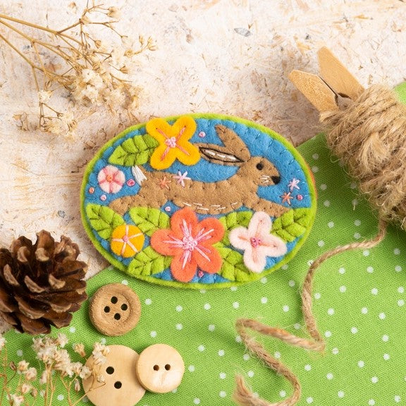 Hare Felt Craft Brooch Kit - Hawthorn Handmade