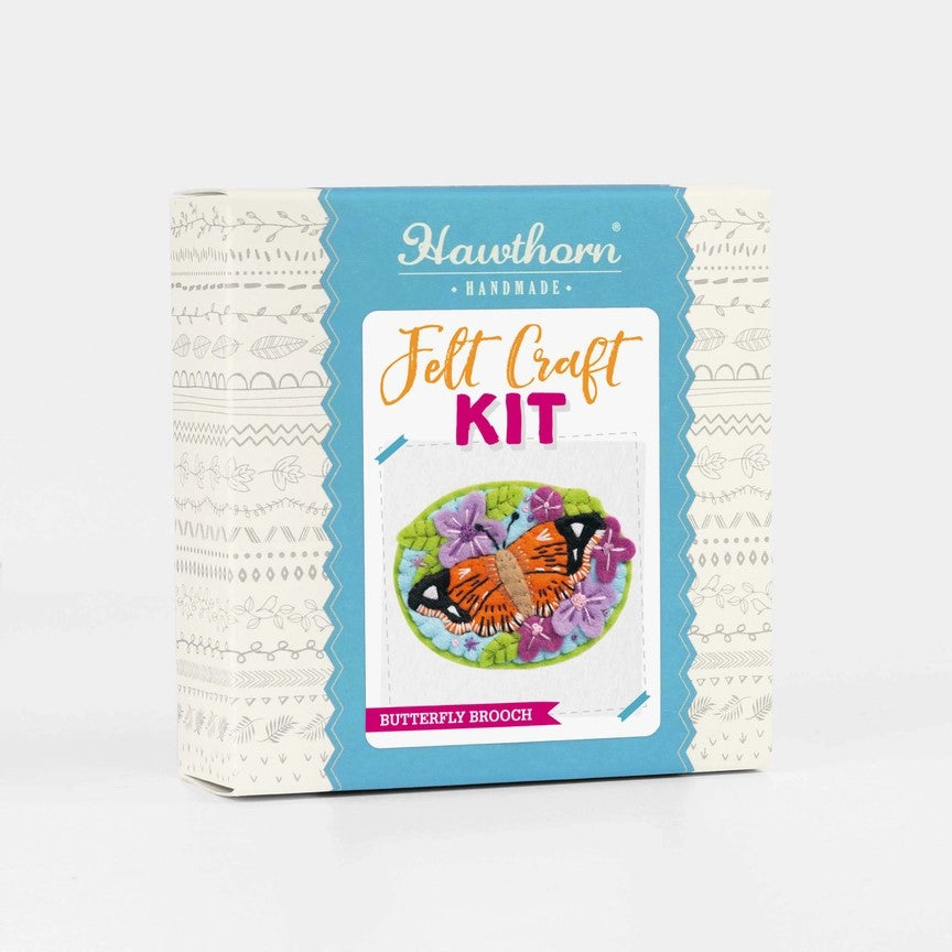 Butterfly Felt Craft Brooch Kit - Hawthorn Handmade