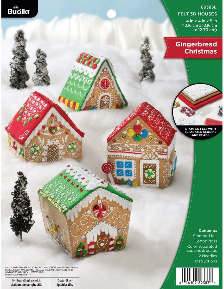Gingerbread Christmas Ornament Kit - Bucilla