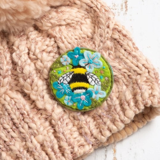 Bumblebee Felt Craft Brooch Kit - Hawthorn Handmade
