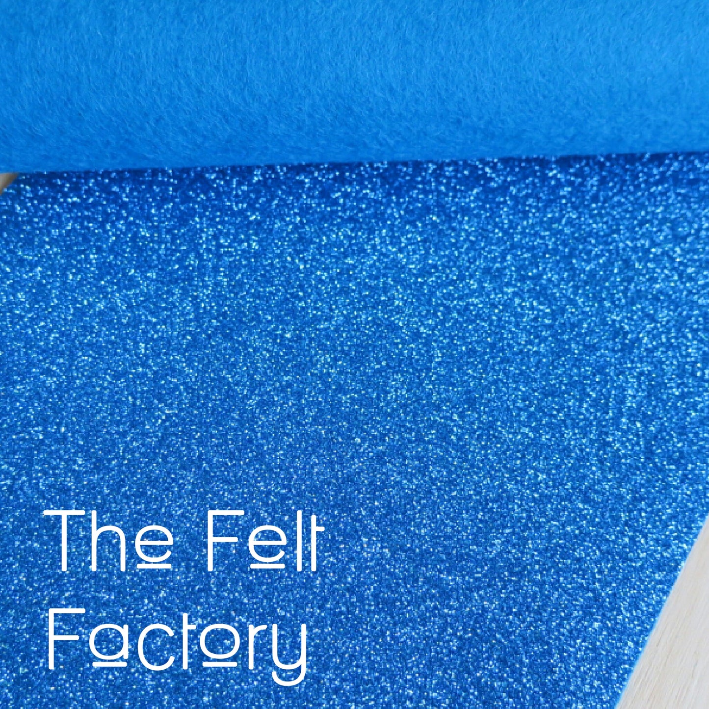 Glitter Felt - Aqua