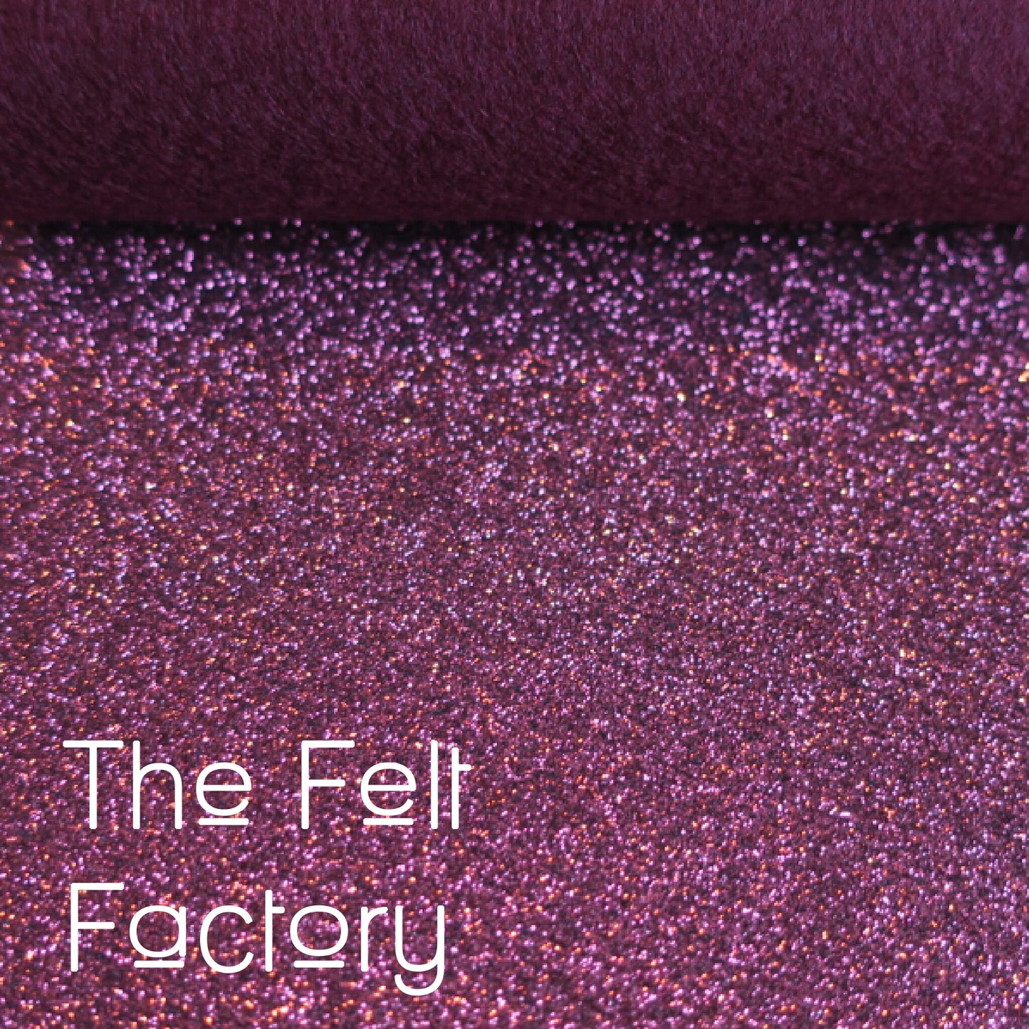 Glitter Felt - Burgundy