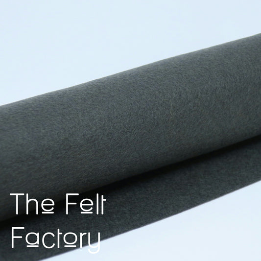 100% Merino Wool Felt Sheet - Charcoal