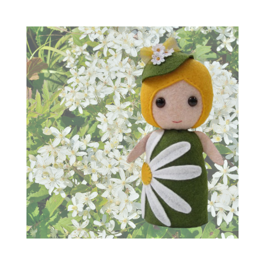 Clematis Felt Doll - Cherry Parker