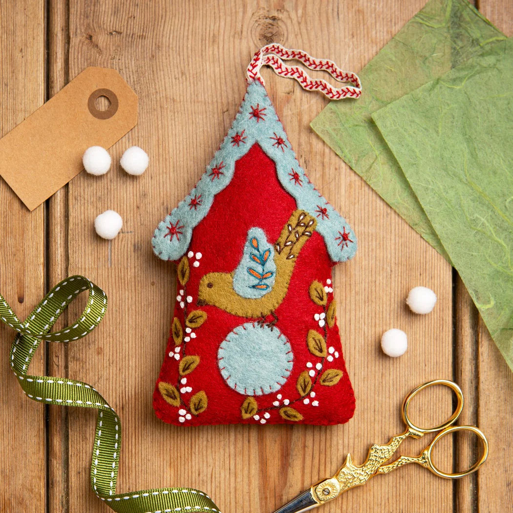 Folk Birdhouse Felt Craft Mini Kit - Corinne Lapierre