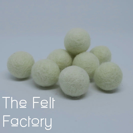 Felt Balls - Ecru