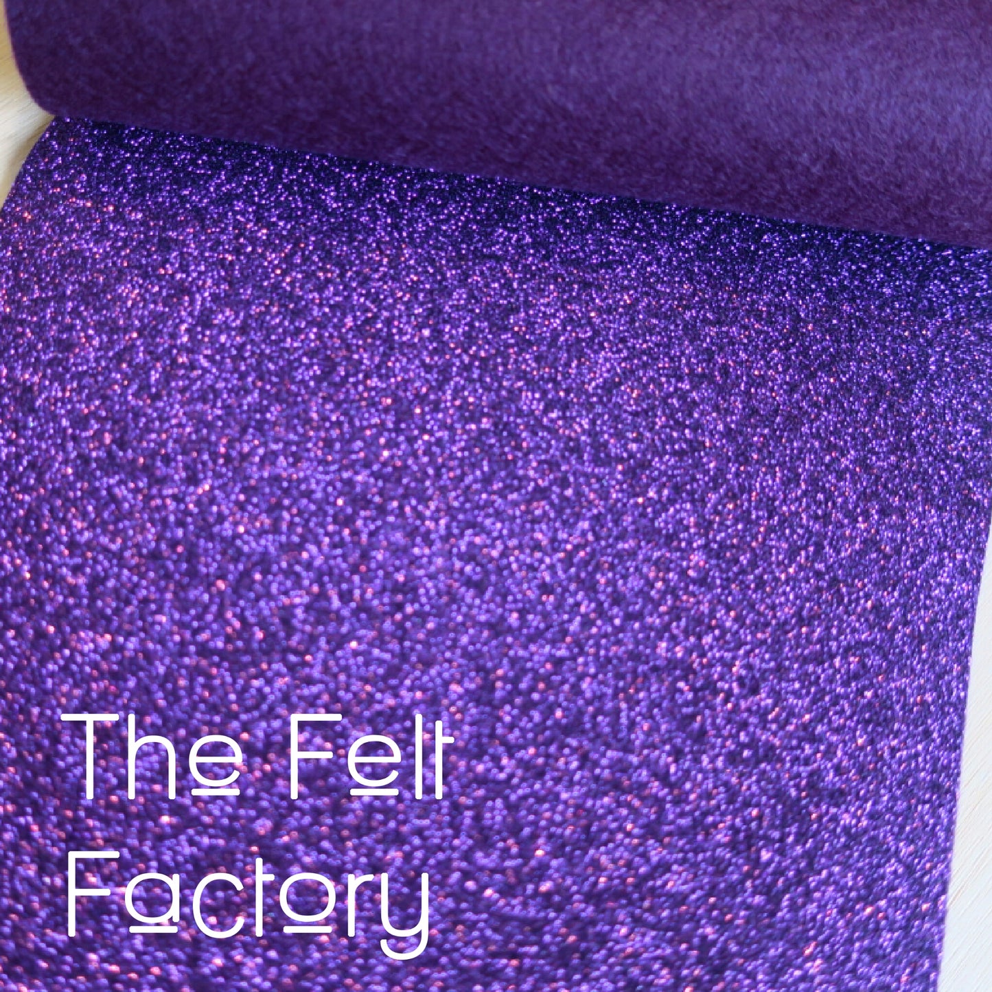 Glitter Felt - Eggplant