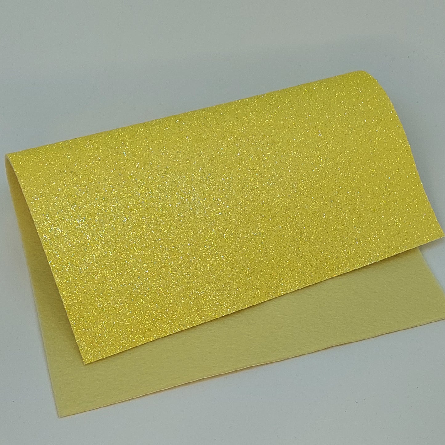 Glitter Felt - Lemon