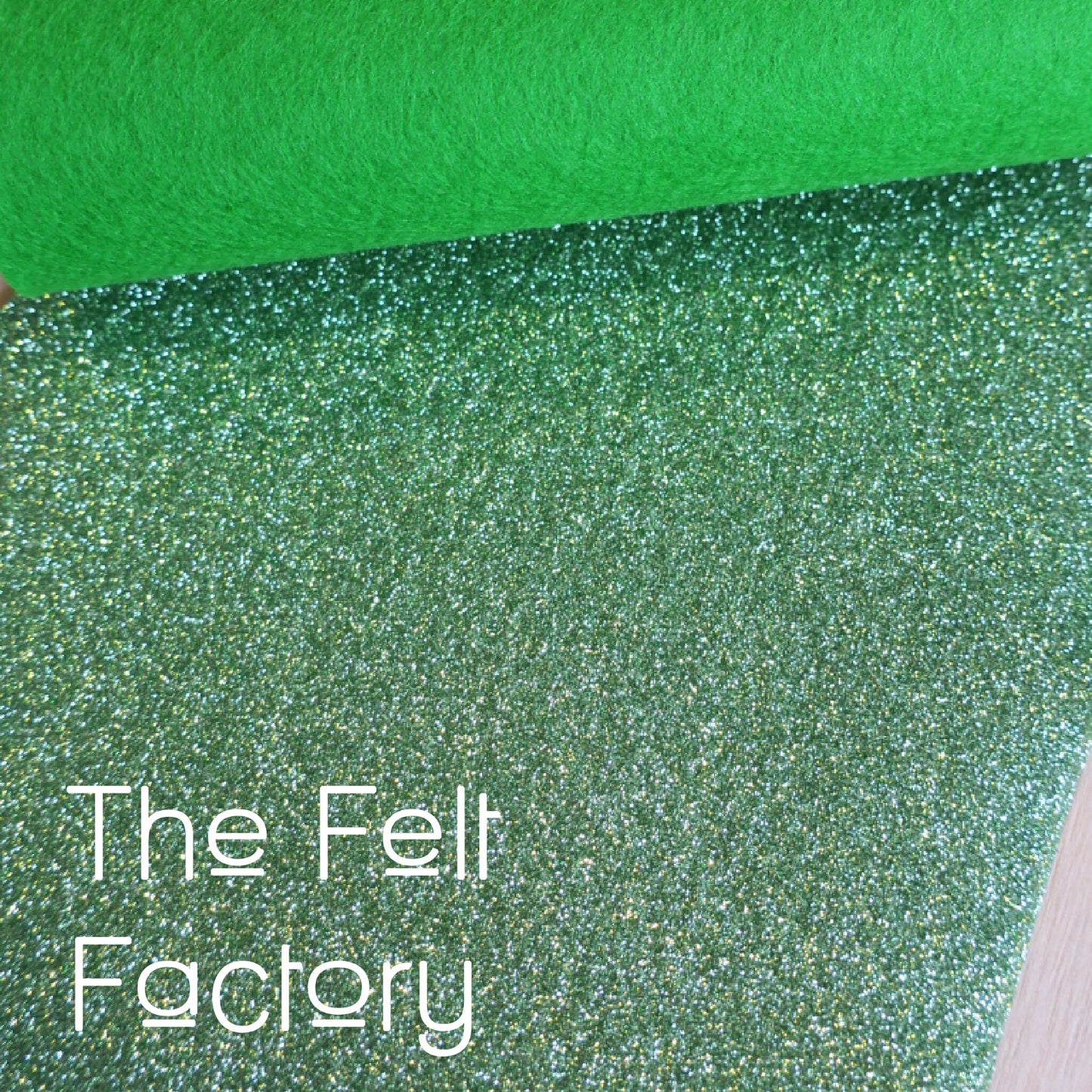 Glitter Felt - Light Green