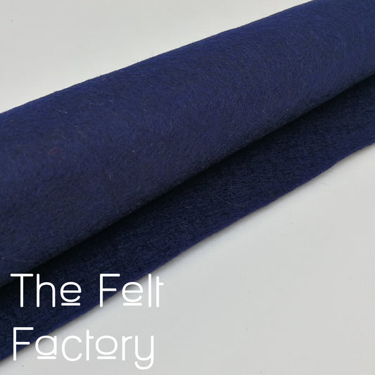 100% Merino Wool Felt Sheet - Navy