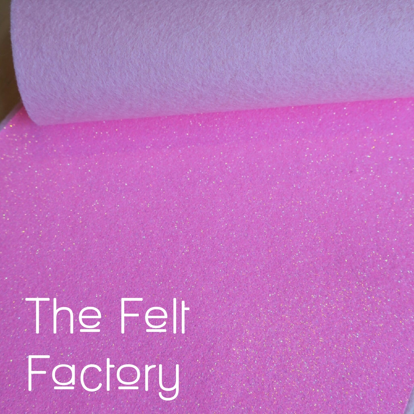 Glitter Felt - Neon Pink