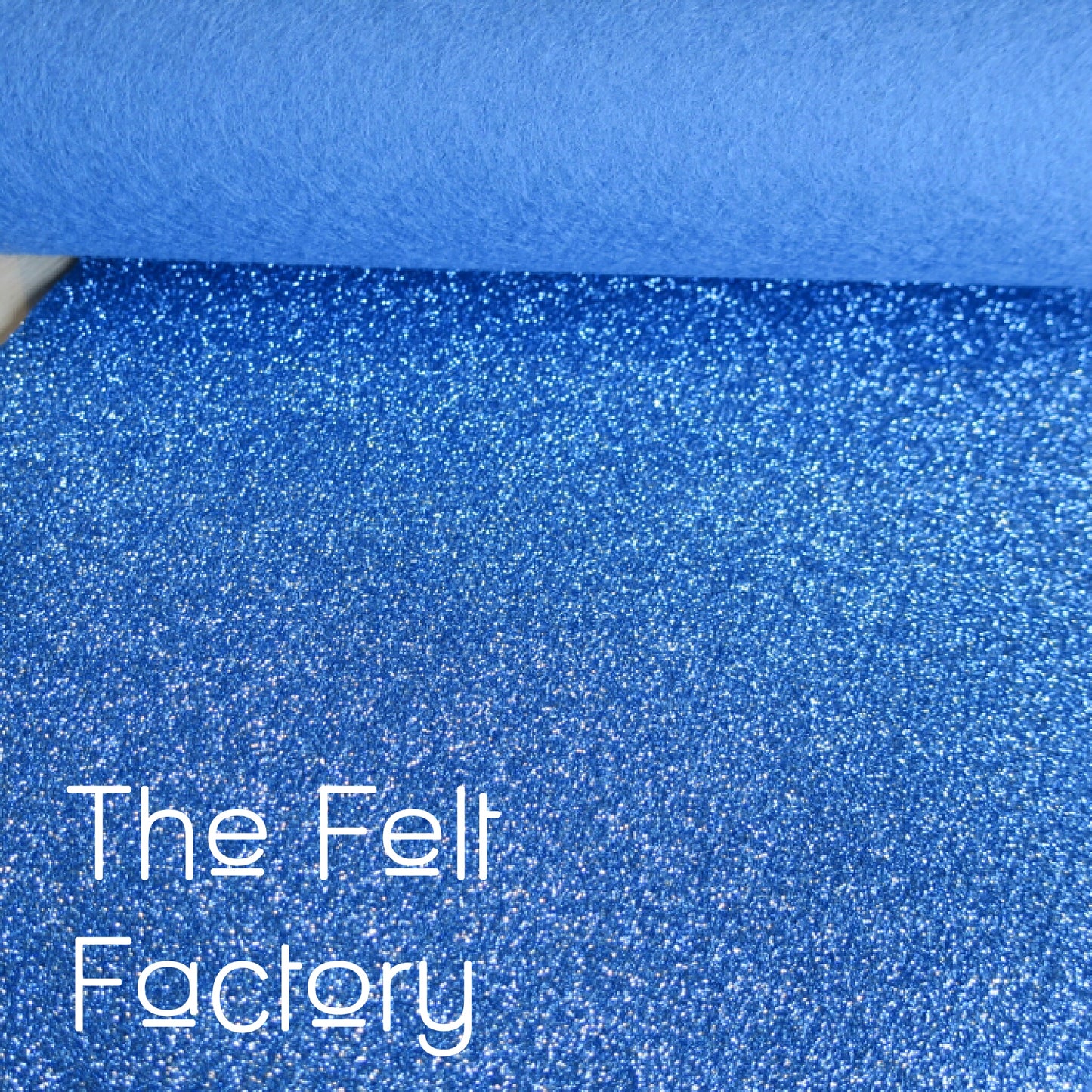 Glitter Felt - Old Blue