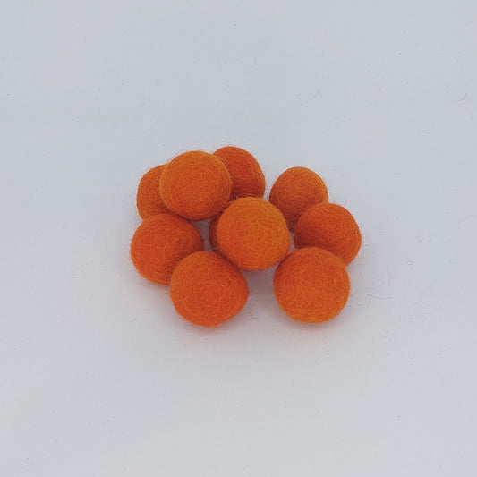 Felt Balls - Orange