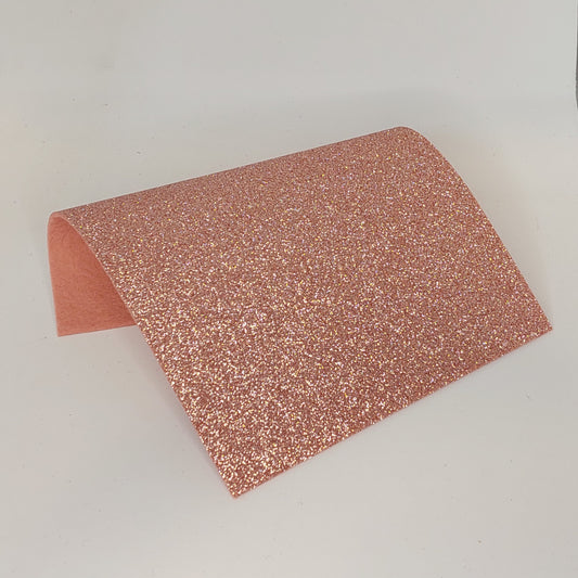 Glitter Felt - Pale Rose