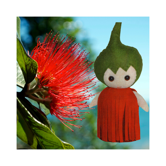 Pohutukawa Felt Doll - Cherry Parker