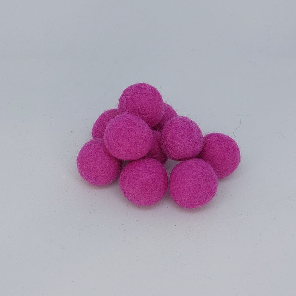 Felt Balls - Rose Pink – The Felt Factory