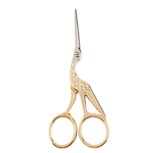 Klasse Embroidery Scissors - Gold Stork