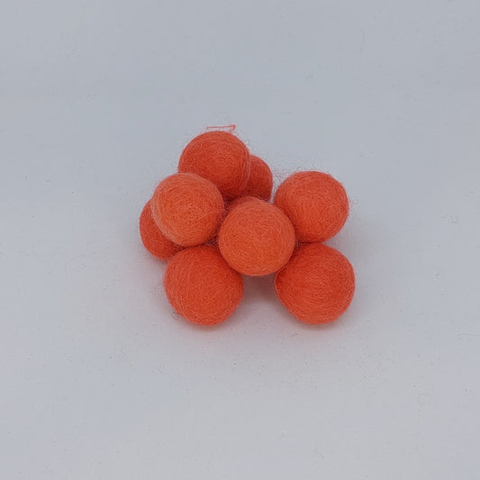 Felt Balls - Salmon
