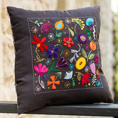 Scattered Flowers Cushion - Wendy Williams