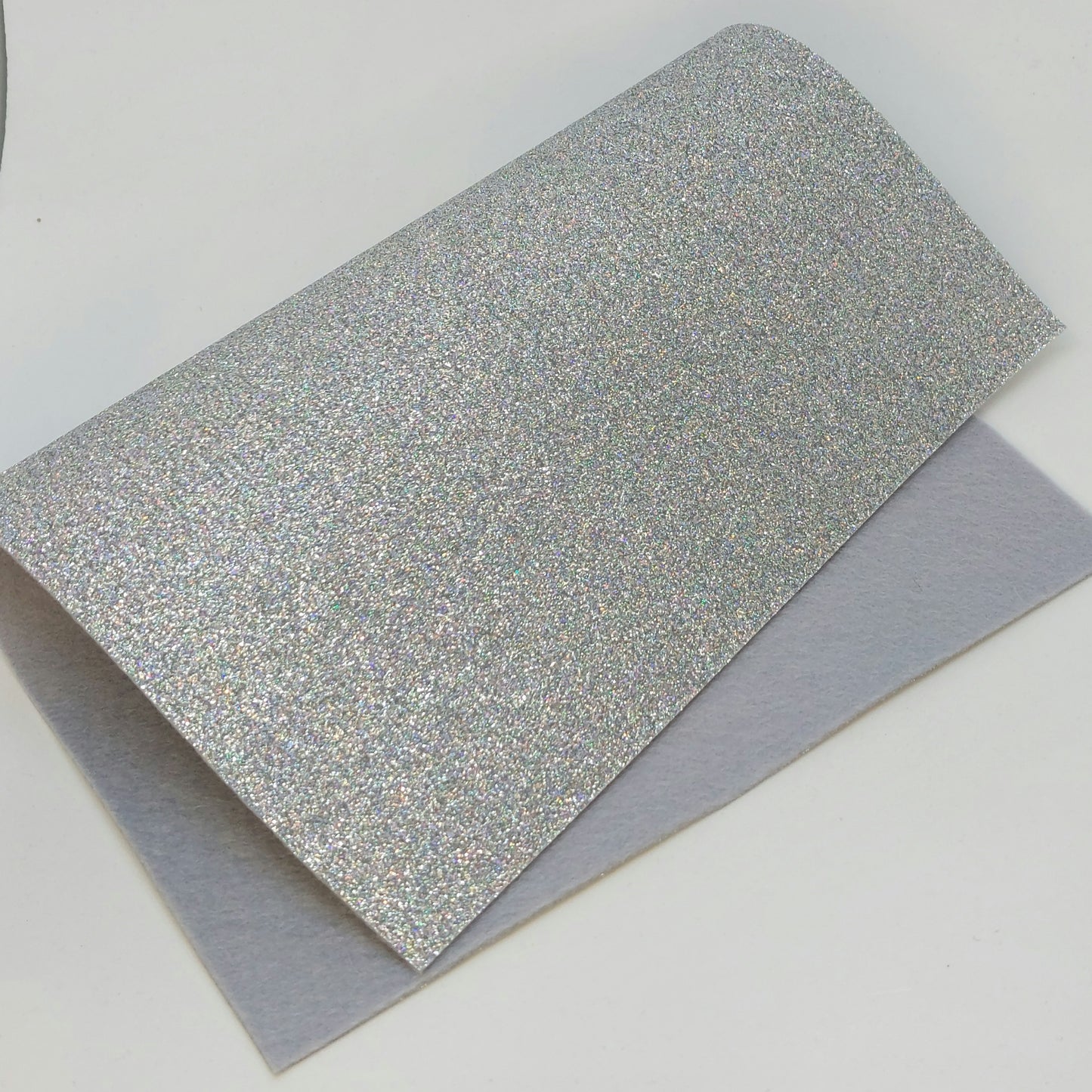 Glitter Felt - Silver Confetti