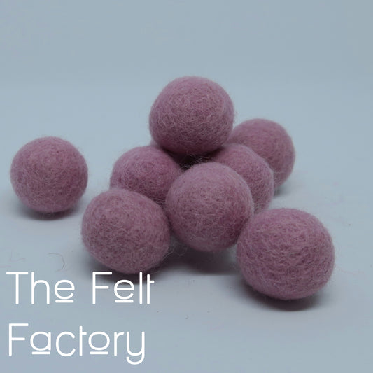 Felt Balls - Soft Pink