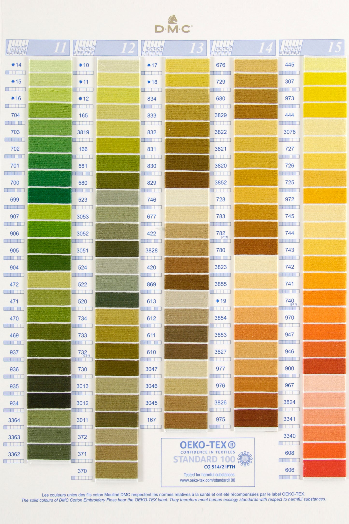 DMC Stranded Cotton, Colours 896-3359