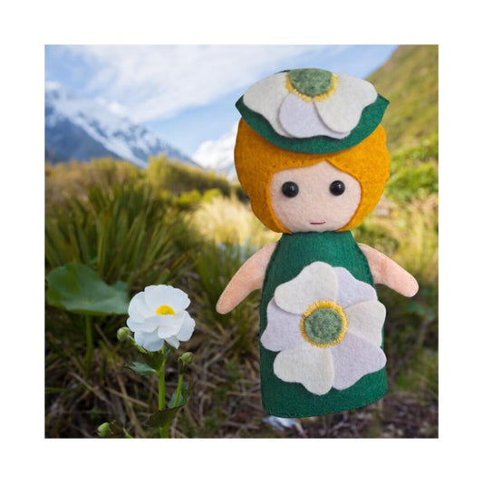 Mt Cook Lily Felt Doll - Cherry Parker
