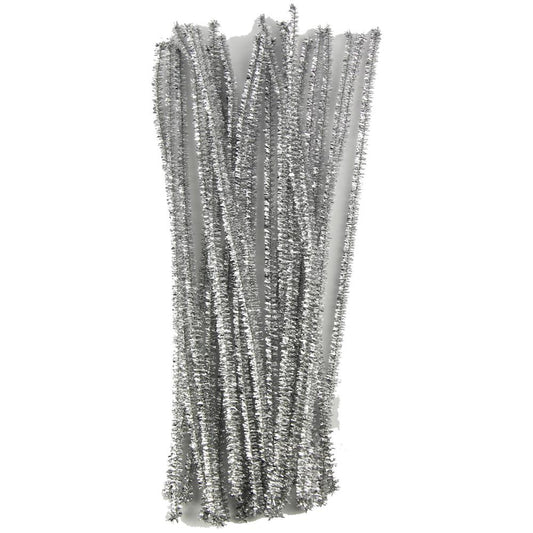 Chinelle Pipe Cleaners - Silver 25pk