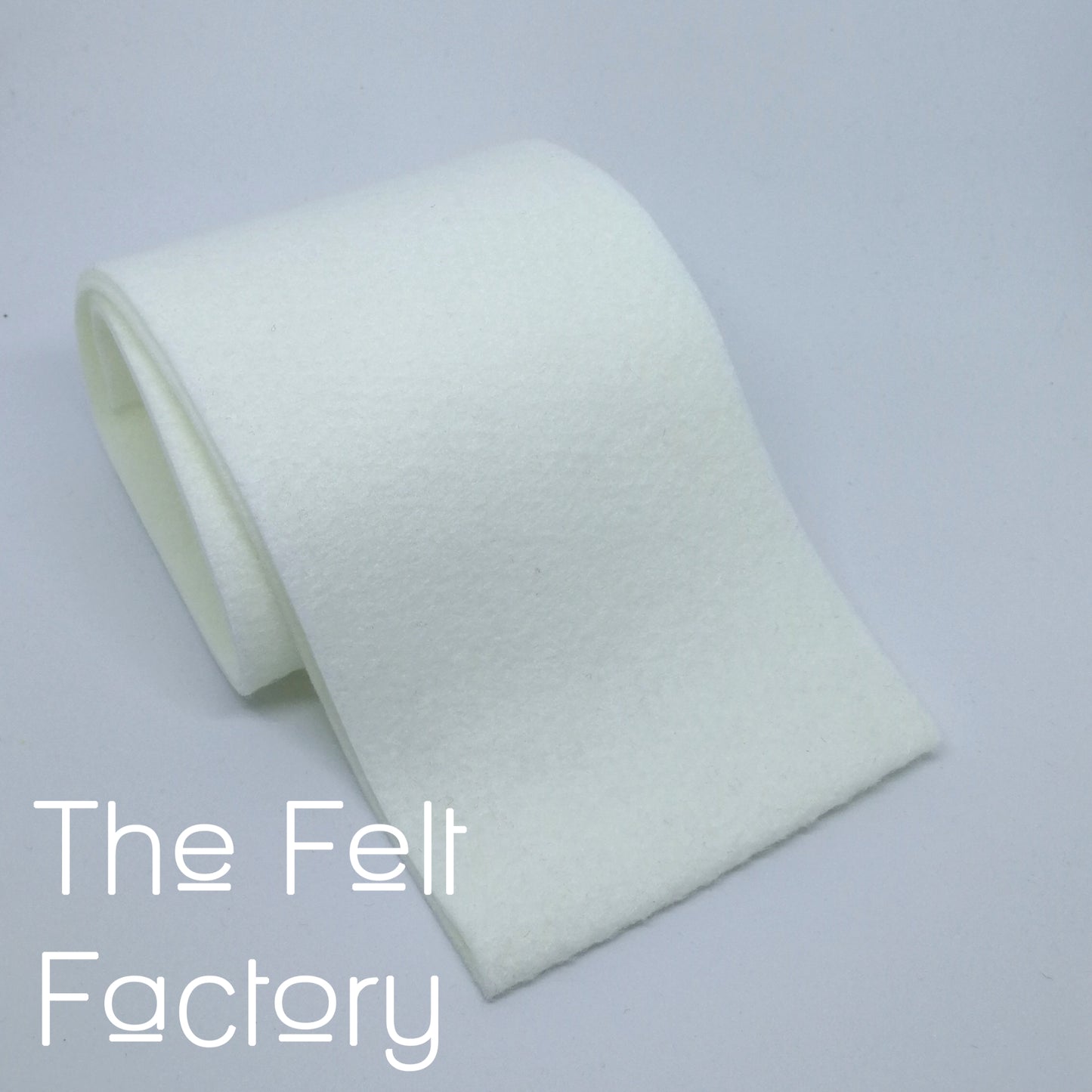 Wool Blend Felt - White