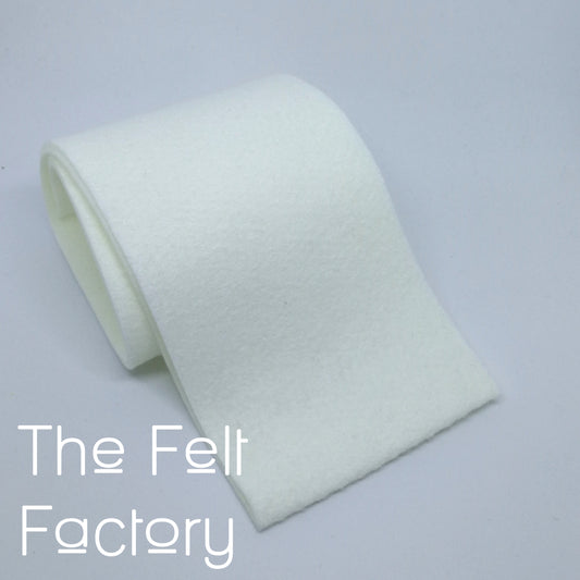 Wool Blend Felt - White